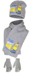 Minions Kalap-sál-kesztyű szett, Minions, The Next Big Thing, szürke, 54 cm (HO4248-G-54)