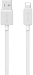 USAMS KY sorozatú US-SJ694 töltő- és adatkábel, USB-A - Lightning, 2.4A, 480 Mbps, 2m, fehér