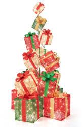 Timeless Tools Világító ajándékdoboz torony, 450 LED. 170 cm