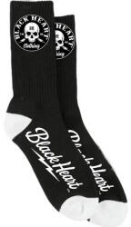 Black Heart Zokni BLACK HEART Dominator, rugalmas szegély, légáteresztő, puha, stílusos fekete 8-9