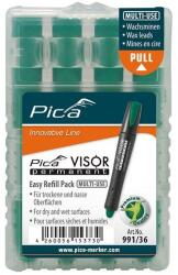 Pica állandó marker zöld pótkészlet, éles, ólomdoboz dupla szárnyakkal (991/36)