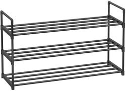  Fém cipőtartó SHOEN 92x30x54 cm fekete