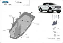 Scut Protection Ford Ranger, 2020-2025 - Acél Üzemanyagtank védőlemez