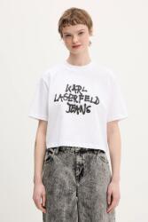 Karl Lagerfeld Jeans pamut póló - fehér XL - answear - 21 990 Ft