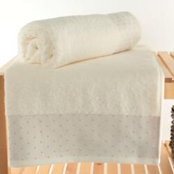 Şaheser Set 2 prosoape baie 70x140cm cu bulinute, bumbac 100%, Pitircik Crem Prosop