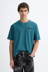 Karl Lagerfeld Jeans pamut póló - türkiz S - answear - 25 990 Ft