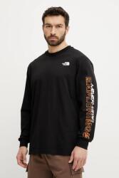 The North Face pamut hosszúujjú TNF X NSE - fekete XL