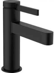 Hansgrohe Finoris 100 egykaros mosdócsaptelep Push-Open lefolyógarnitúrával, matt fekete (HG-76010670)