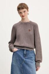 HUGO Blue pamut pulóver Slipery_B - barna S