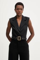 Karl Lagerfeld mellény gyapjúkeverék - fekete 38