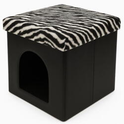 RPX-TAB állat Cuckós összecsukható Zsámoly - 38x38x38cm / Zebra (46558r)