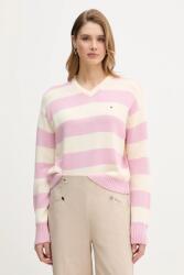 Tommy Hilfiger pulóver kasmírkeverékből - rózsaszín XS