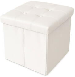 RPX-TAB Elegáns összecsukható Zsámoly - 38x38x38cm / Bézs (46555r)