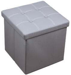 RPX-TAB Elegáns összecsukható Zsámoly - 38x38x38cm / Szürke (46561r)