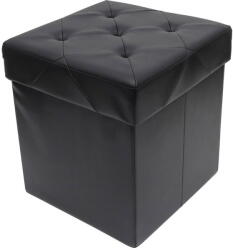 RPX-TAB összecsukható Zsámoly - 38x38x38cm / Fekete (46549r)