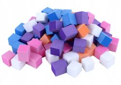 Isabellenails mini polírozó tömbök, színes, 100/100 szemcsézettség, zselés, akril (by-beauty)