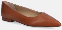 Lauren Ralph Lauren bőr balerina cipő Londyn - barna Női 37.5