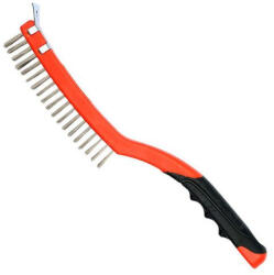  YATO YT-6336 Drótkefe inox kaparóval 3 soros 340 mm (YT-6336)
