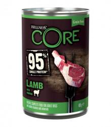 Wellness Core Dog 95% bárány és tök 6 x 400 g