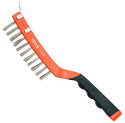  YATO YT-6339 Drótkefe inox kaparóval 4 soros 260 mm (YT-6339)