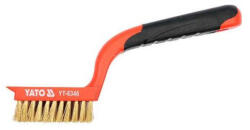  YATO YT-6346 Drótkefe 5 soros műanyag nyéllel sárgaréz
