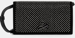 Karl Lagerfeld bőr táska K/AUTOGRAPH - fekete Univerzális méret - answear - 101 090 Ft