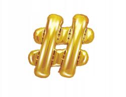 Party Deco Fólia lufi, 35cm, arany