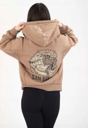 Pitbull Pit Bull Kapucnis Pulóver, cipzáras, koponya, csokoládé mousse (185053840001)