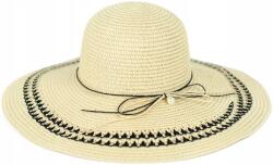 Szaleo Női nyári sapka Silvan strand nagy karimájú natúr Világos bézs (cz22118-1)