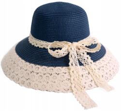 Szaleo Divia női sapka romantikus cottage csipkés boho könnyű sötétkék