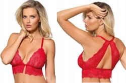 Róża Zsuzsa csipkés melltartó, Size 36, piros színű