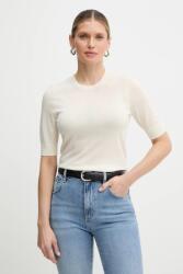 BOSS gyapjú póló Farbella - bézs M