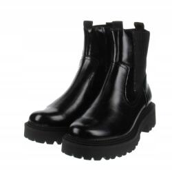 Stradivarius Női Fekete Bebújós Bokacsizma Sima 38-AS (2422)