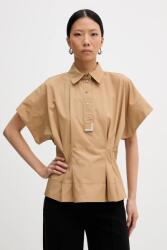 KARL LAGERFELD blúz pamutból - bézs 40