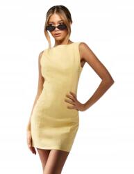 Missguided Sárga Ruha Ujjatlan Mini Kerek Nyakkivágással L 1GI