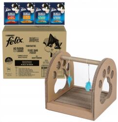 FELIX Fantastic Nedves macskaeledel ízkeverék120 tasak Ingyenes kaparófát