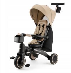 KinderKraft Jazz 2 Bézs 5 az 1-ben tricikli, 9 hónapos kortól (KRJAZZ02BEG0000)