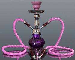 Chillout Smoke Hookah kisméretű rózsaszín színű shisha - 2 csöves - 25 cm (DM-5-5340)