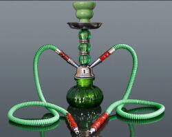 Chillout Smoke Hookah kisméretű zöld színű shisha - 2 csöves - 28 cm (DM-5-5333)