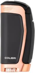 Colibri Enterprise E3 - 3 sugaras oldalsó szúrólángos szivaröngyújtó - fekete, rose (C-LI235T3)
