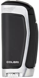 Colibri Enterprise E3 - 3 sugaras oldalsó szúrólángos szivaröngyújtó - fekete, króm (C-LI235T2)