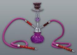 Chillout Smoke Hookah Elegáns kisméretű lila színű shisha - 2 csöves (DM-5-5374)