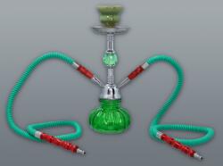 Chillout Smoke Hookah Elegáns kisméretű zöld színű shisha - 2 csöves (DM-5-5373)