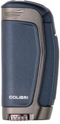 Colibri Enterprise E3 - 3 sugaras oldalsó szúrólángos szivaröngyújtó - navy, gunmetal (C-LI235T6)
