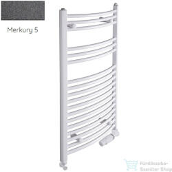 Radeco ADAMO AD3-400/L 870x450 törölközőszárítós radiátor, MERKURY 5 (metál sötétszürke) színben (Radeco_ADAMO_AD3_400_L_MERKURY5)