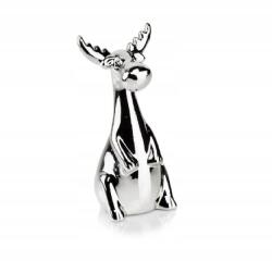 Polnix Kerámia rénszarvas karácsonyi figura 15 x 8 x 4 cm Ezüst karácsony (02.573.14)