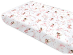  Baby Shop pamut, gumis lepedő 70*140 cm - Varázsló tündér rózsaszín