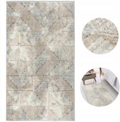 e-floor Bézs Szőnyeg Modern Folyosószőnyeg Hálószobába Nappaliba Elegáns Fényes 67x120 (508490)