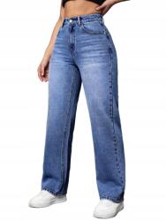 Shein Egyenes Szárú Farmernadrág Magas DERÉKKAL__32