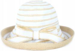 Szaleo Vigo strand sapka női nyári kihajtható kis karimájú elegáns fehér (cz23160-1)